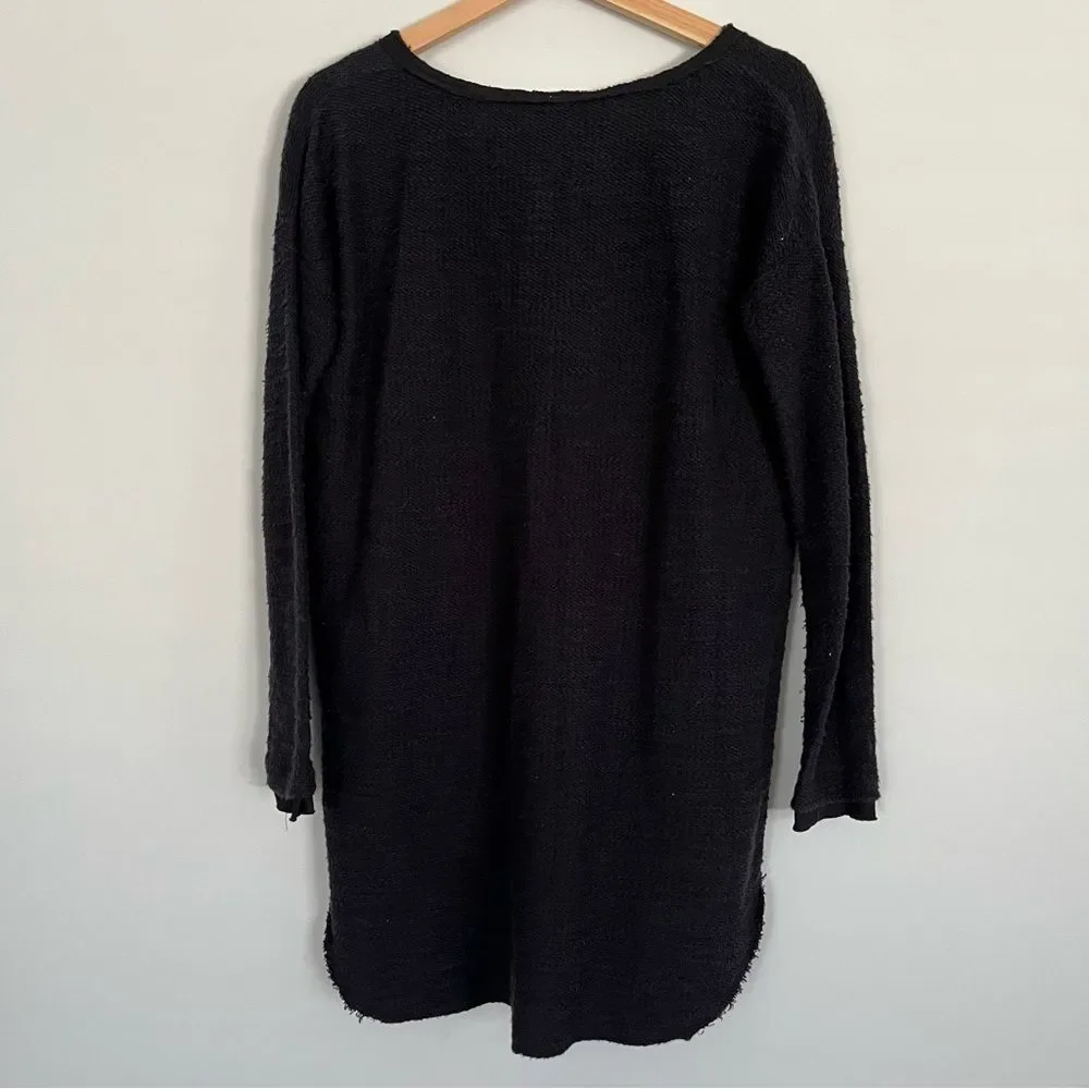 Free People Y2K Oversized Sequin Stripe Tunic Sweater, Size XS
